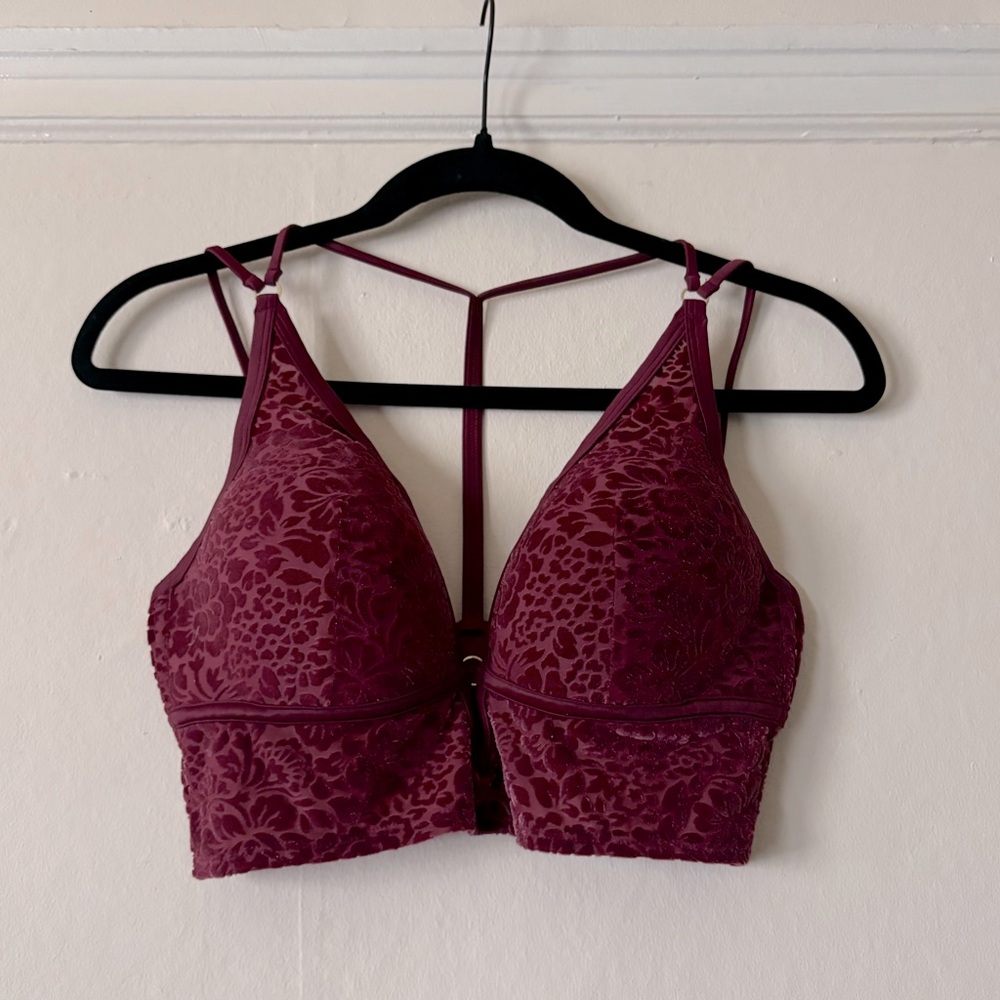 Victoria's Secret 'Pink' Velvet Bustier Top